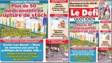 Voici la une du Défi Quotidien de ce Mardi 23 Mai 2023