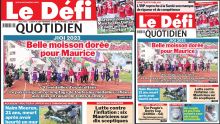 Voici la une du Défi Quotidien de ce Lundi 04 Septembre 2023