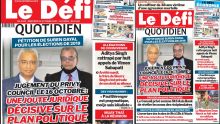 Voici la une du Défi Quotidien de ce Mercredi 11 Octobre 2023