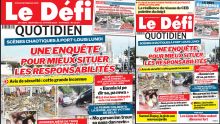 Voici la une du Défi Quotidien de ce Mercredi 17 Janvier 2024