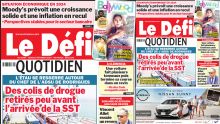 Voici la une du Défi Quotidien de ce Jeudi 15 Février 2024