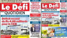 Voici la une du Défi Quotidien de ce Mardi 01 Octobre 2024