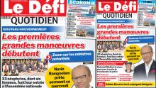 Voici la une du Défi Quotidien de ce Mercredi 13 Novembre 2024