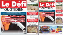 Voici la une du Défi Quotidien de ce Lundi 03 Mars 2025