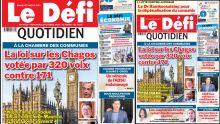 Voici la une du Défi Quotidien de ce Mercredi 22 Octobre 2025