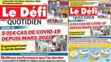 Voici la Une du Défi Quotidien de ce mercredi 13 Août 2021