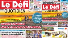 Voici la une du Défi Quotidien de ce mercredi 08 Décembre 2021