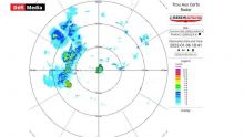 Avis de fortes pluies : image du radar de Trou-aux-Cerfs