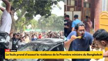 La foule prend d'assaut la résidence de la Première ministre du Bangladesh