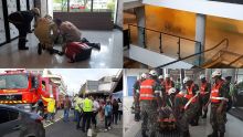 Incendie : exercices de simulation au centre commercial So’Flo et au marché de Curepipe