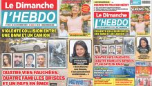 Voici la Une de Le Dimanche/L'Hebdo de ce Dimanche 13 Octobre 2024