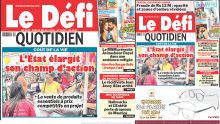 Voici la une du Défi Quotidien de ce jeudi 11 Juillet 2024