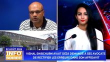 [Info Soirée] : «Lor la mem zot pou attak nou», dit Vishal Shibchurn