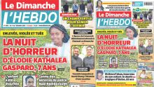 Voici la Une de Le Dimanche/L'Hebdo de ce Dimanche 01 Decembre 2024