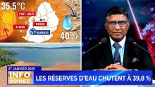 [Info Soirée] : « Les réserves d’eau chutent à 39,8 % »