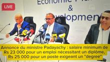 Salaire minimum dans le secteur privé : Rs 23 000 pour un emploi nécessitant un diplôme, Rs 25 000 pour un poste exigeant un degree