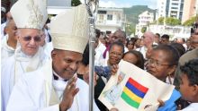 [En images] Mgr Michaël Durhône préside sa première messe en tant qu'Évêque de Port-Louis