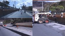 Port-Louis : travaux grossiers sur les routes Mgr Leen et Labourdonnais...
