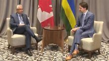 Tête-à-tête entre Pravind Jugnauth et Justin Trudeau 