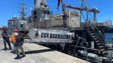 Soutien de La Réunion :  le patrouilleur Barracuda ramènera une deuxième cargaison d’oxygène 