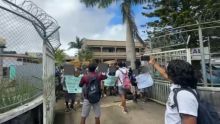 Manifestation pacifique au Floréal SSS : les collégiens déplorent le manque d’électricité