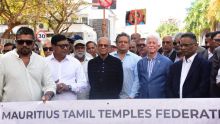 Manif des membres de la Mauritius Tamil Temples Federation : une lettre déposée au PMO