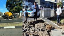 À Port-Louis : un camion transportant des eaux usées percute la clôture de l'Aapravasi Ghat