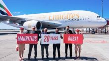 Depuis ces derniers 20 ans  Emirates a transporté plus de 6,5 millions de passagers entre Maurice et Dubaï