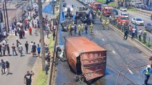 Grave accident à Pailles : Plusieurs véhicules endommagés