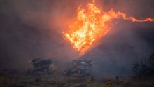 Nouvel incendie violent près de Los Angeles, des milliers d'évacuations