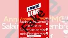 Fake News autour du salaire de novembre !