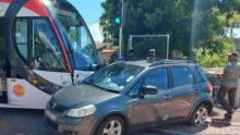 Port-Louis : Collision entre un tram du Metro Express et une voiture 