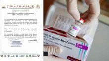 Vaccination contre la Covid-19 : les vaccins AstraZeneca et Covaxin autorisés par la loi islamique, selon la Jummah Masjid