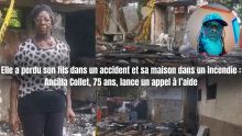 Elle perd son fils et sa maison dans un terrible incendie : Ancilla Collet compte sur votre aide pour tout reconstruire