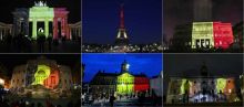 Monuments en noir-jaune-rouge, le monde solidaire de Bruxelles
