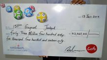 Loto: il remporte Rs 43,4 millions à l’approche de ses noces d’argent