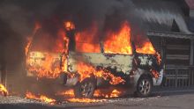 Plaine-Verte: un van ravagé par un incendie