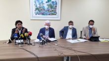 Plateforme de l'Espoir : Duval, Bérenger, Bodha et Bhadain face à la presse
