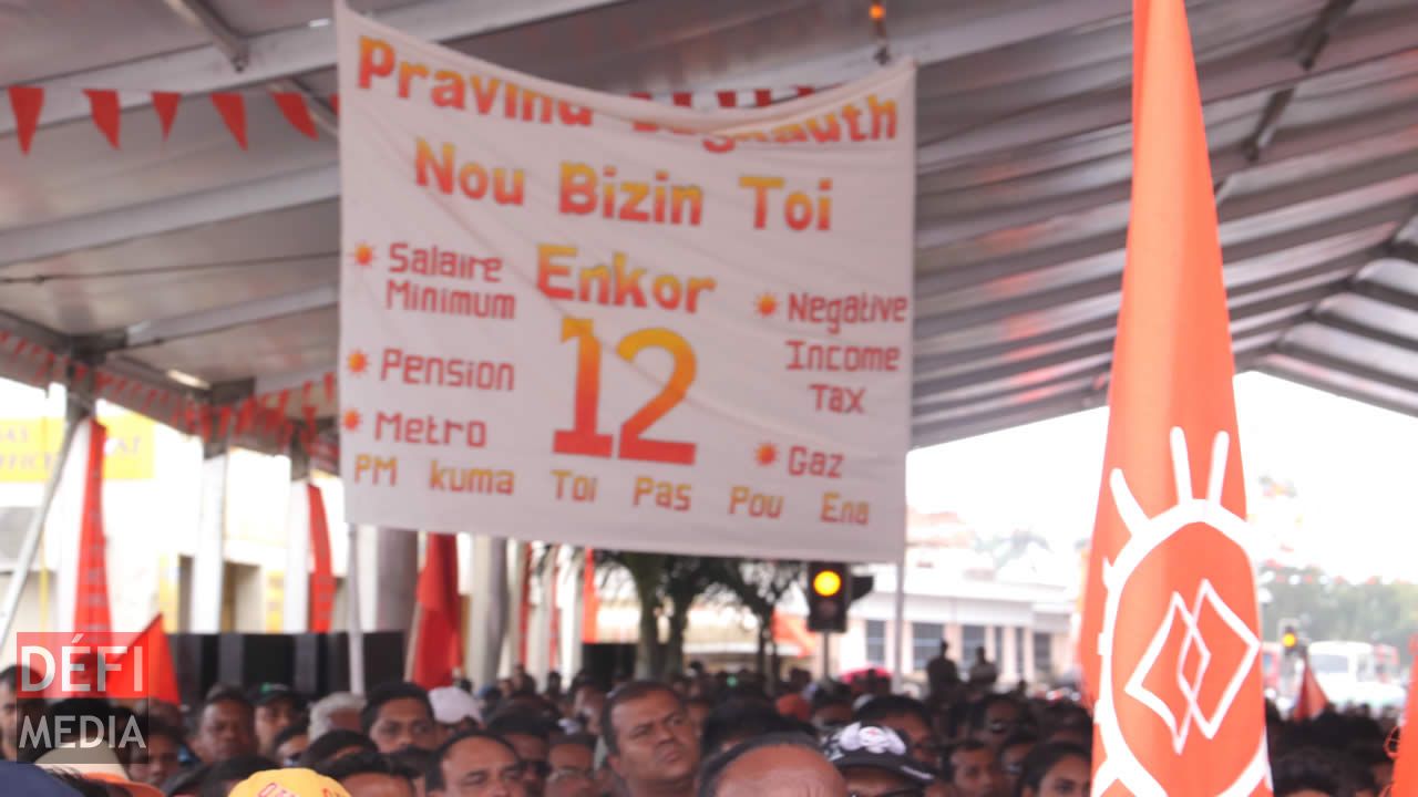 Une banderole pour saluer le travail accompli par l’Alliance Lepep.