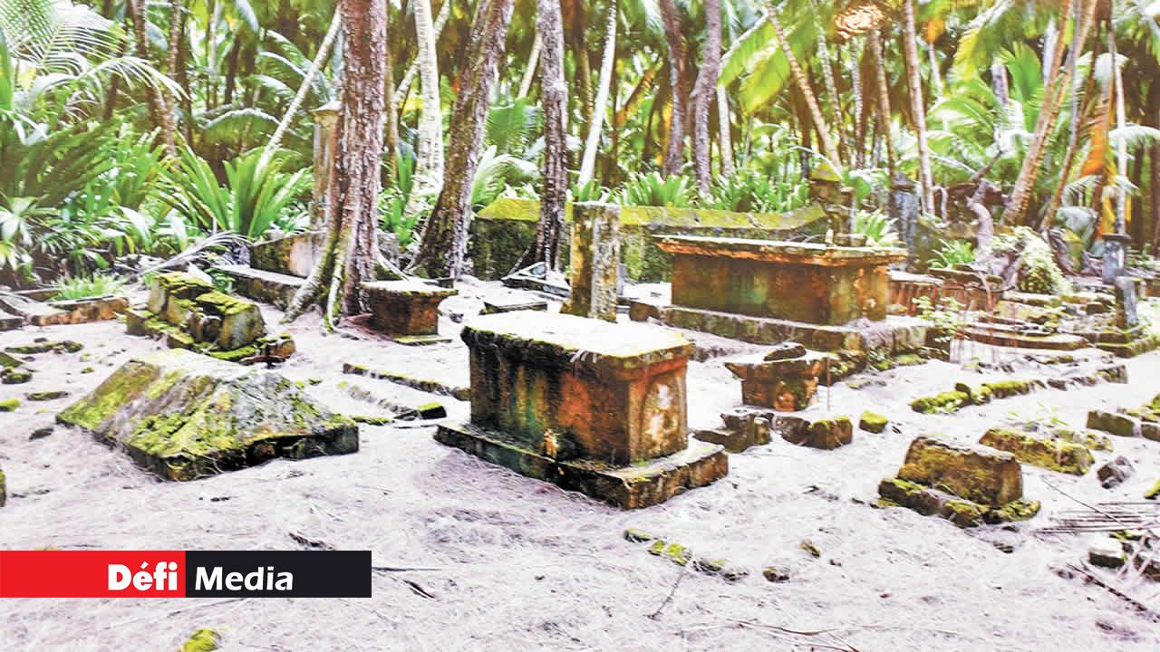 Le cimetière de Peros Banhos.