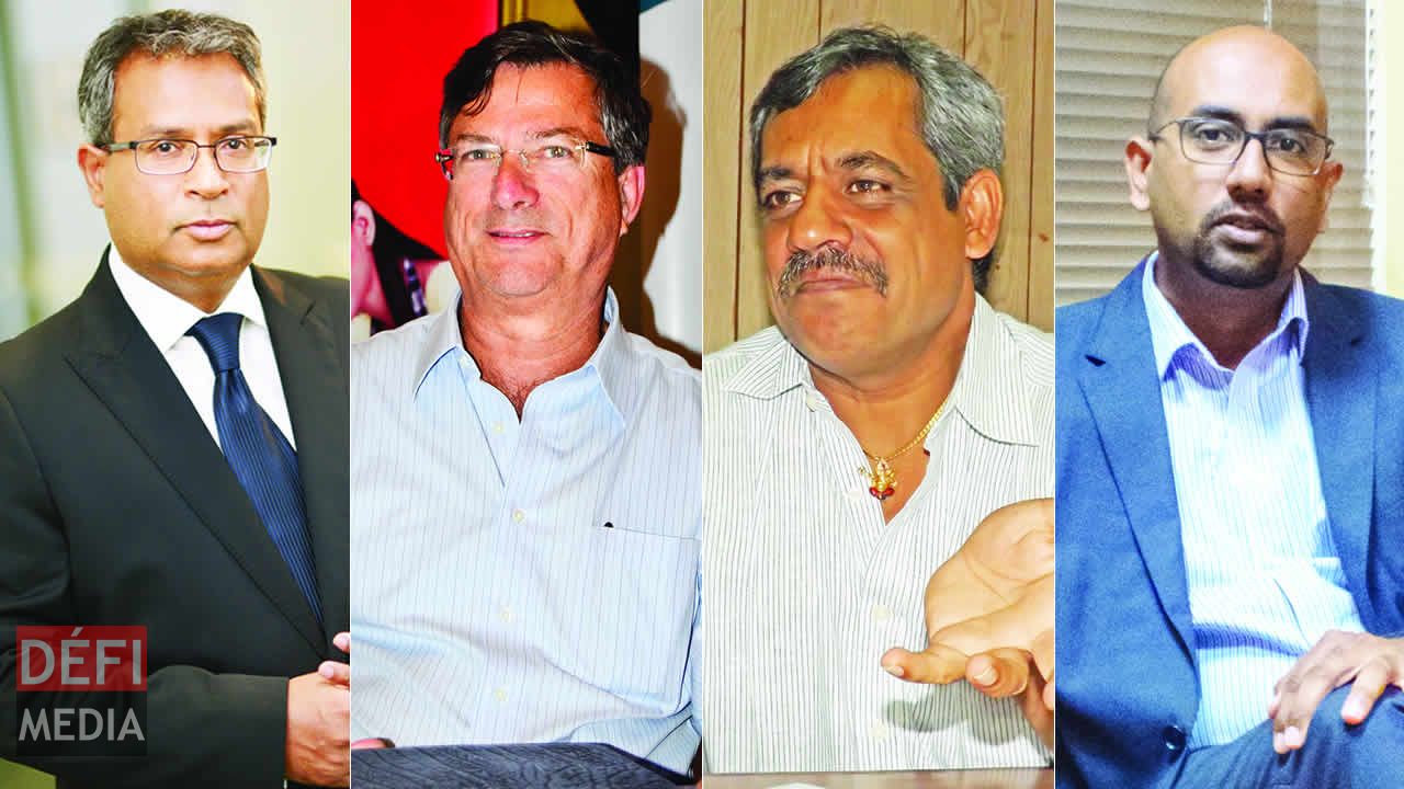 Raju Jaddoo, Sylvan Oxenham, Amar Deerpalsing et Ken Arian