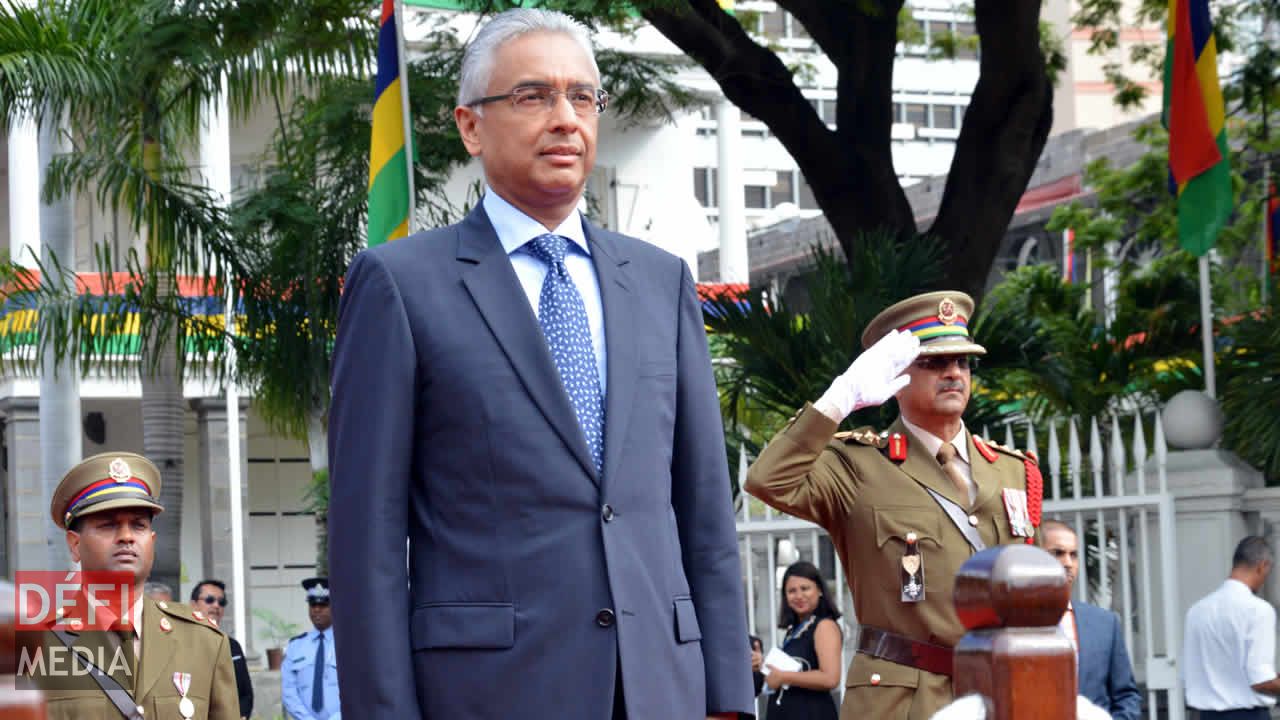 Pravind Jugnauth, Premier ministre, après la prestation de serment le 23 janvier.