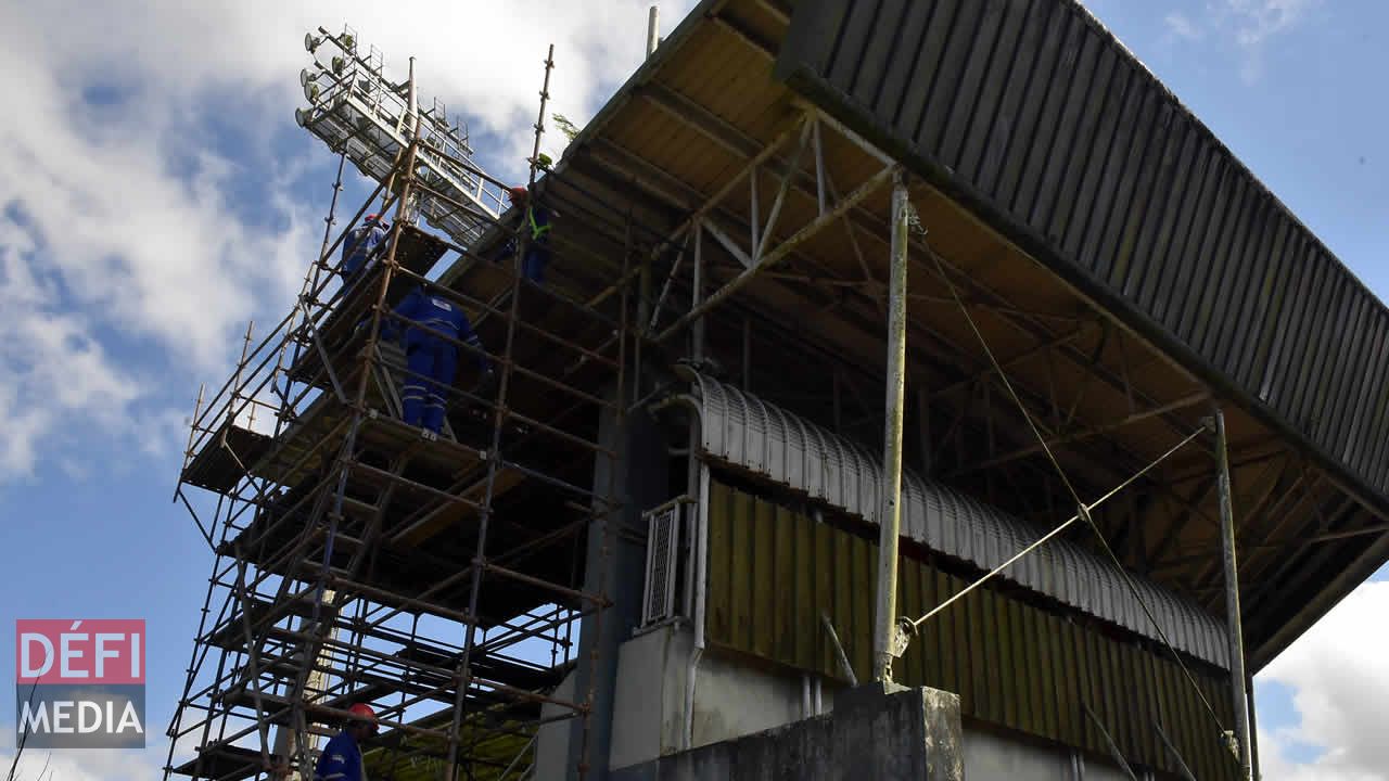 Les travaux au niveau des gradins sont en cours au stade George V à Curepipe. Infrastructures