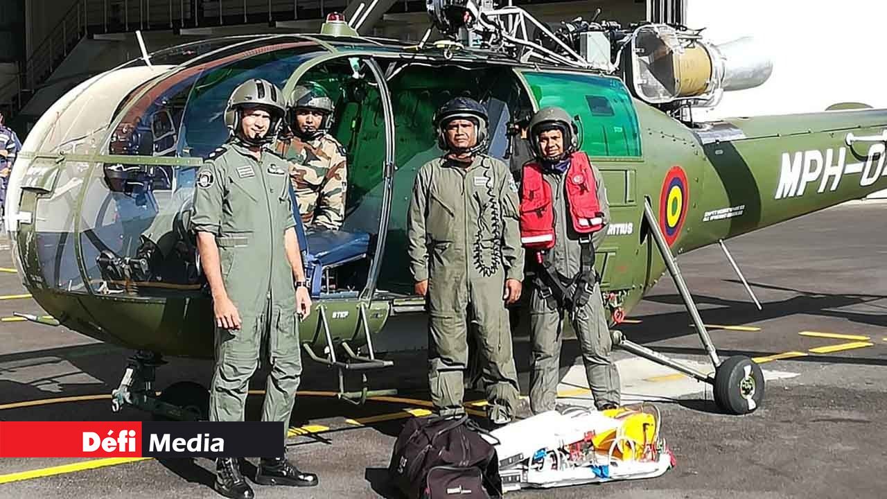 L'équipe de l'Helicopter Squadron de la police