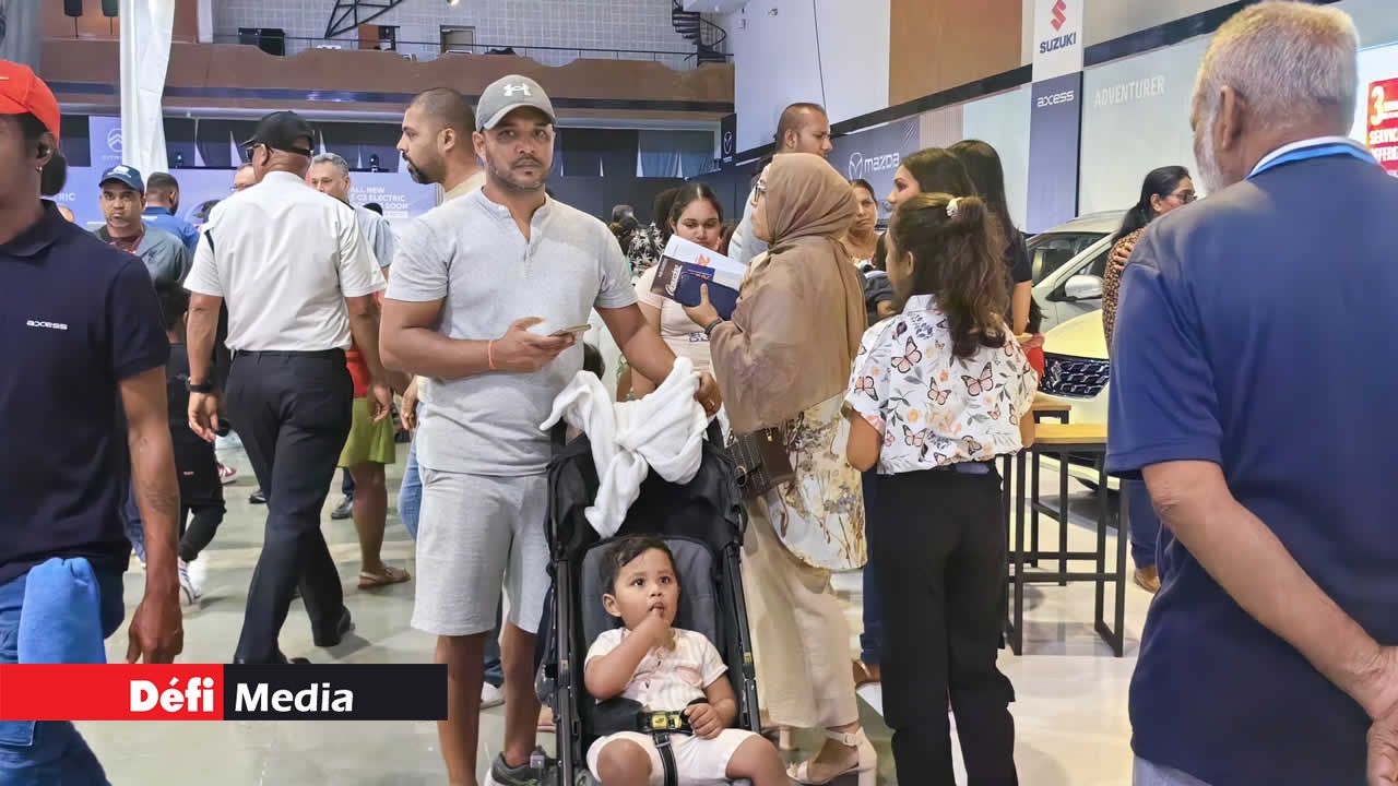 La famille Sholay, de Rose-Hill, n’a pas laissé filer l’occasion de venir au Salon.