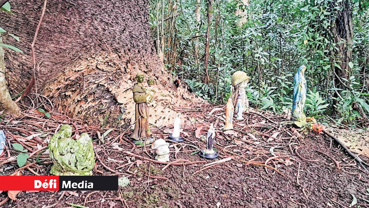Sa « chapelle », où il prie tous les jours.