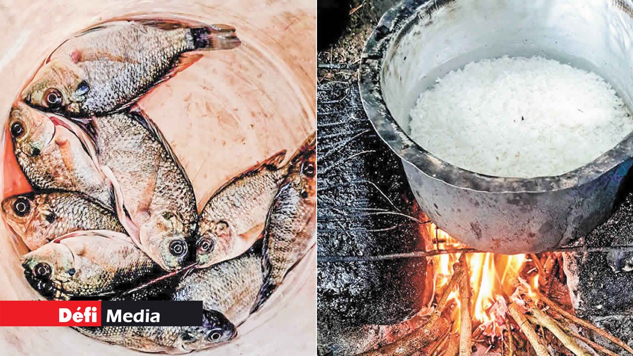 Marvin préparant son menu du soir.