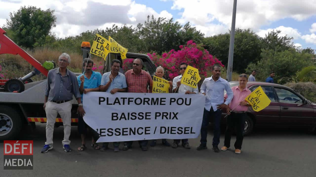 Plateforme pou baisse prix l’essence ek diesel