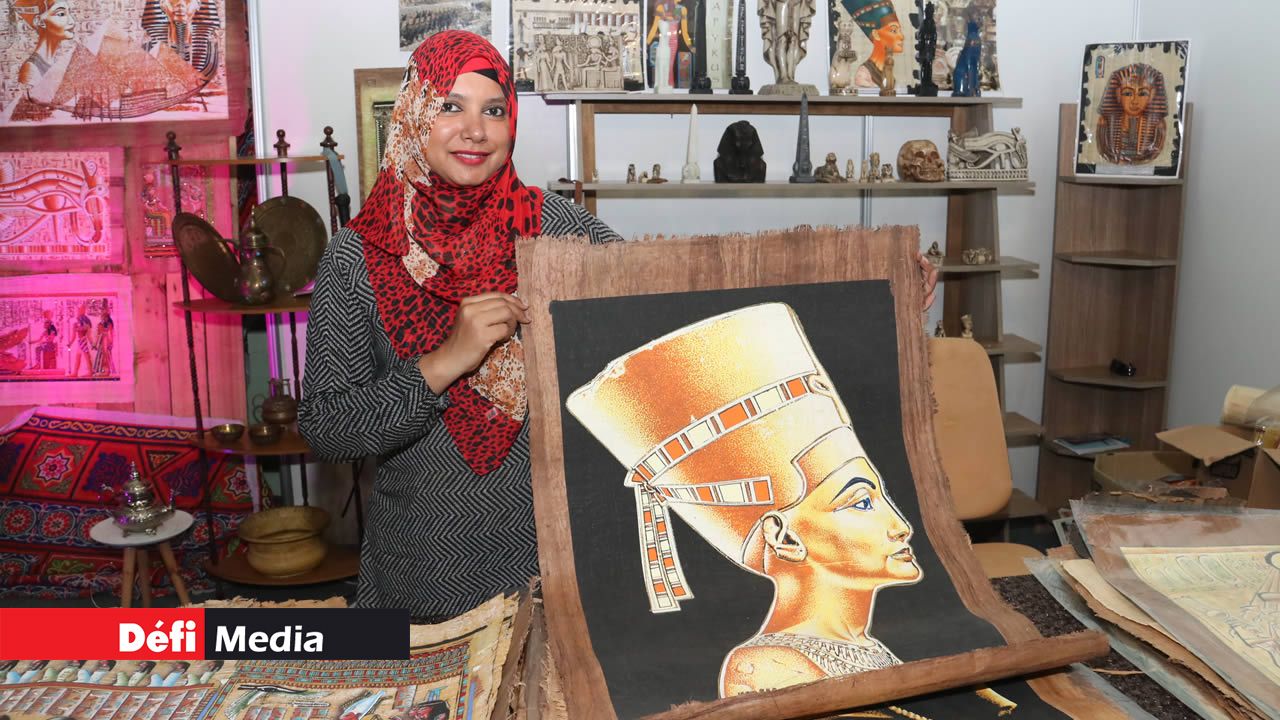 L’ambassade d’Égypte a présenté des objets typiques. Salon du Prêt-à-Partir 2019