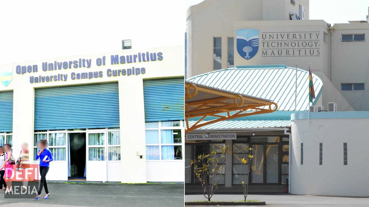 l’Open University of Mauritius (UOM) et de l’Université de Technologie de Maurice (UTM)